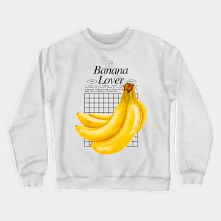 Banana Lover - Fruitarian Vegan Power Crewneck Sweatshirt